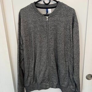 H&M gray lightweight bomber